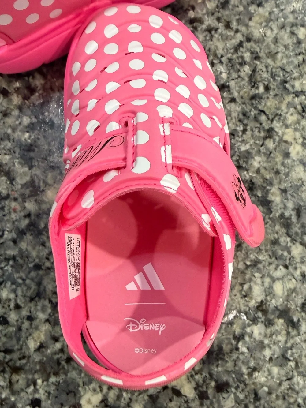 Girls Adidas Cloud Foam Sandals - 9C